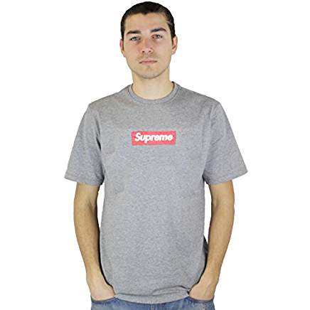 T-SHIRT SUPREME GRIS T-SHIRT SUPREME GRIS