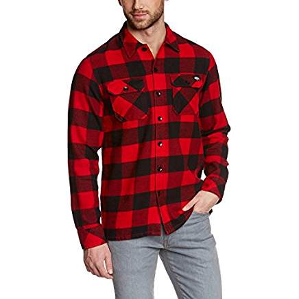 CHEMISE À CARREAUX ROUGE ET NOIR CHEMISE À CARREAUX ROUGE ET NOIR