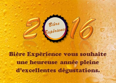 Carte de voeux 2016 Bière Expérience - Esthétique Homme