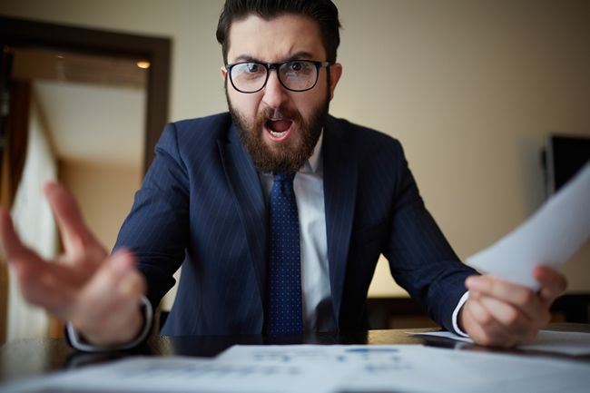 Stress - Homme d'Affaire en Colère