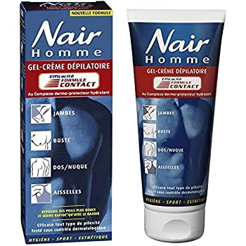 Crème Dépilatoire – Gel-Crème Formule Contact pour Homme – Tube 200 ml + Spatule- LOT DE 2