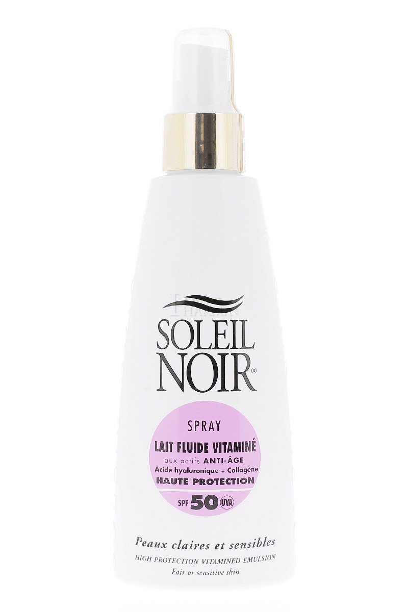 Soleil Noir Spray Lait Fluide Vitaminé SPF 50 150 ml