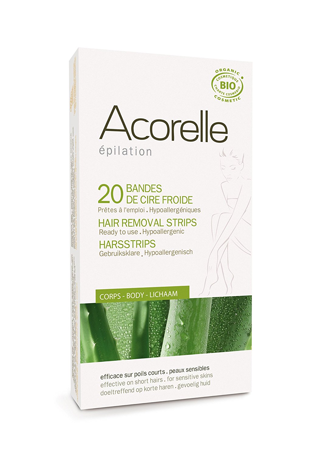 Acorelle Bandes Dépilatoires Biologiques Corps 20 Unités Acorelle Bandes Dépilatoires Biologiques Corps 20 Unités