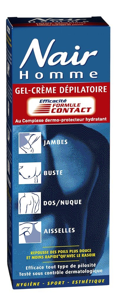 Crème Dépilatoire – Gel-Crème Formule Contact pour Homme – Tube 200 ml + Spatule Crème Dépilatoire – Gel-Crème Formule Contact pour Homme – Tube 200 ml + Spatule