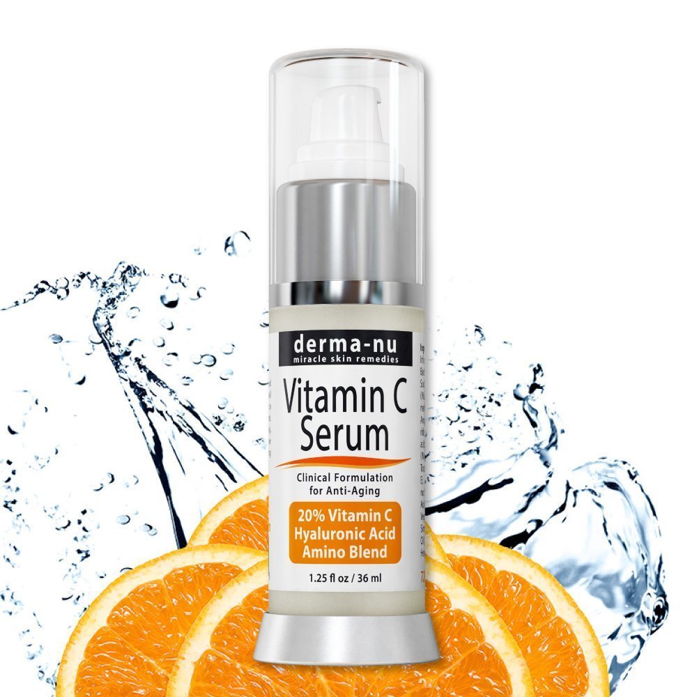 La vitamine C Sérum pour le visage avec 20% de la vitamine C et l’acide hyaluronique