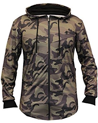 Sweatshirts Soul Star Haut À Capuche Militaire Polaire Doublée Hiver Sweatshirts Soul Star Haut À Capuche Militaire Polaire Doublée Hiver